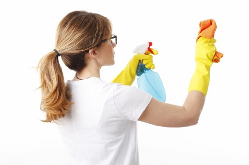 Close-up of mattress stain treatment for mattress cleaning