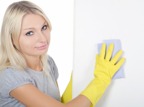 Eco-friendly office cleaning supplies and workspace care