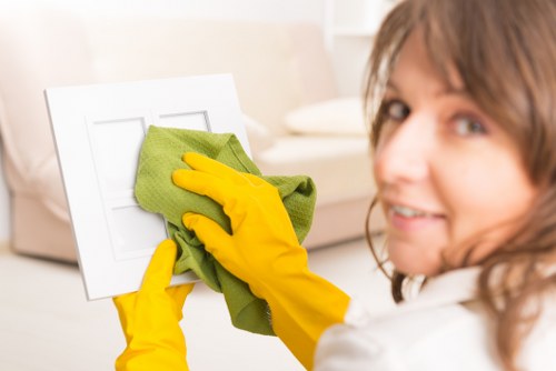 Close-up of carpet stain removal and fiber care